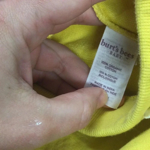 Burt’s Bees Baby Yellow Sweatpants size 18M - Picture 6 of 6